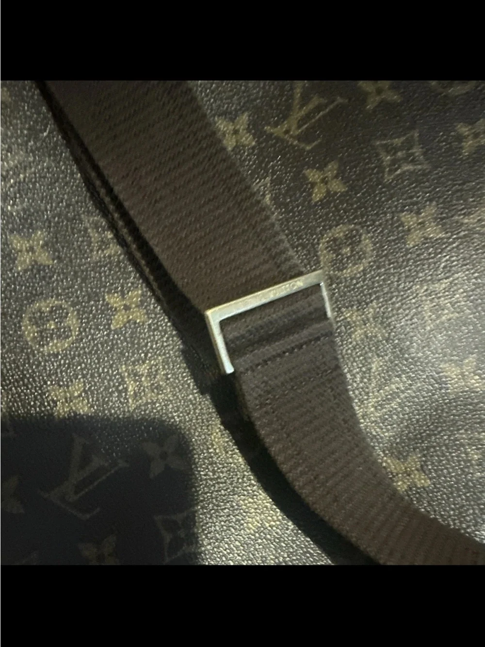Louis Vuitton Monogram Canvas Dark Brown and Tan Messenger Bag Sac a Dos packall